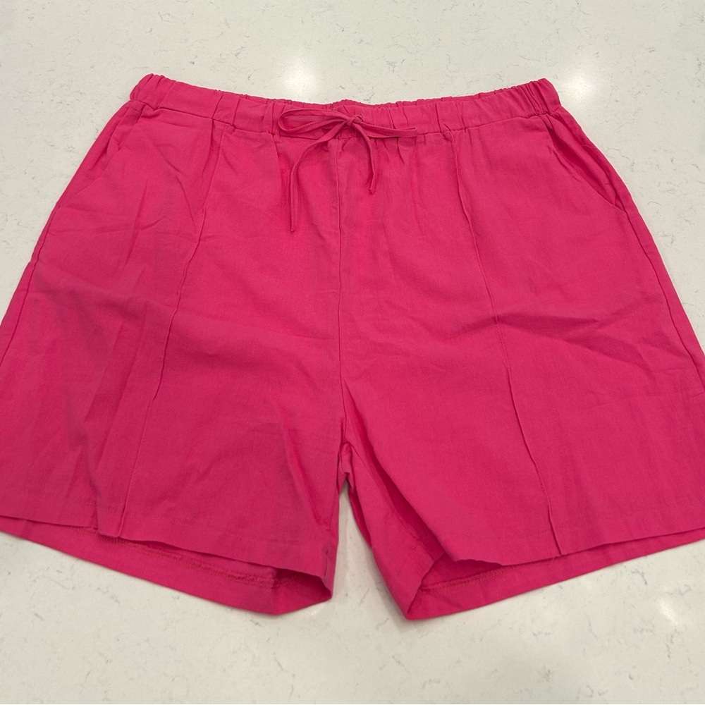 Amazon High Waist Pink Women's Shorts